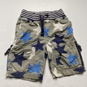 Mini Boden Grey Blue Star Shorts